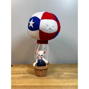 Annalee 11” Patriotic Balloon Ride mouse in hot air balloon 2024